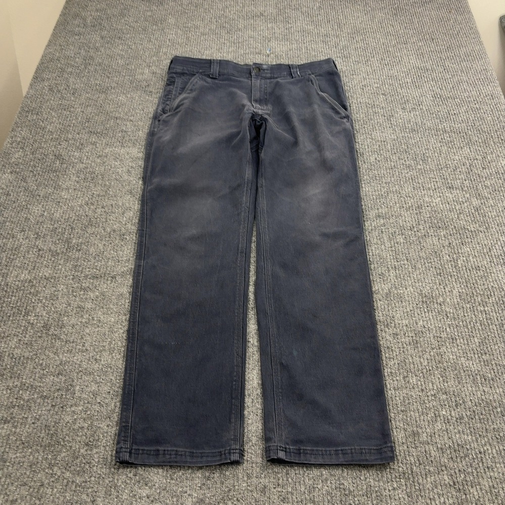 CAT Pants Mens 34x32 Grey Cotton Canvas Stretch Workwear Utility Gorpcore